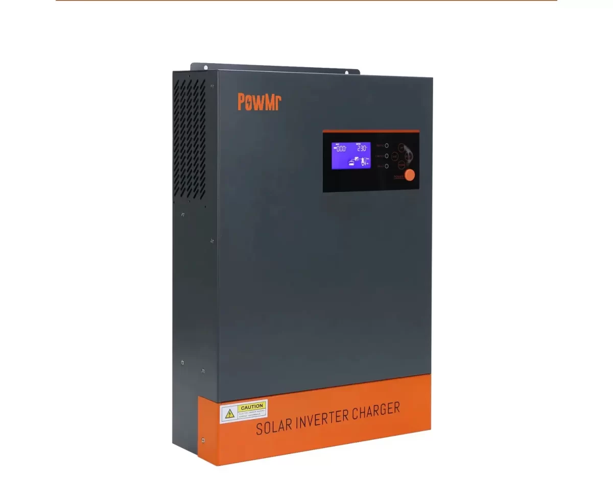 Інвертор з зарядним PowMr POW-HVM 5.5 кВт 48 В, чиста синусоїда + зарядка MPPT 80 A 3 ⚡ eStrum